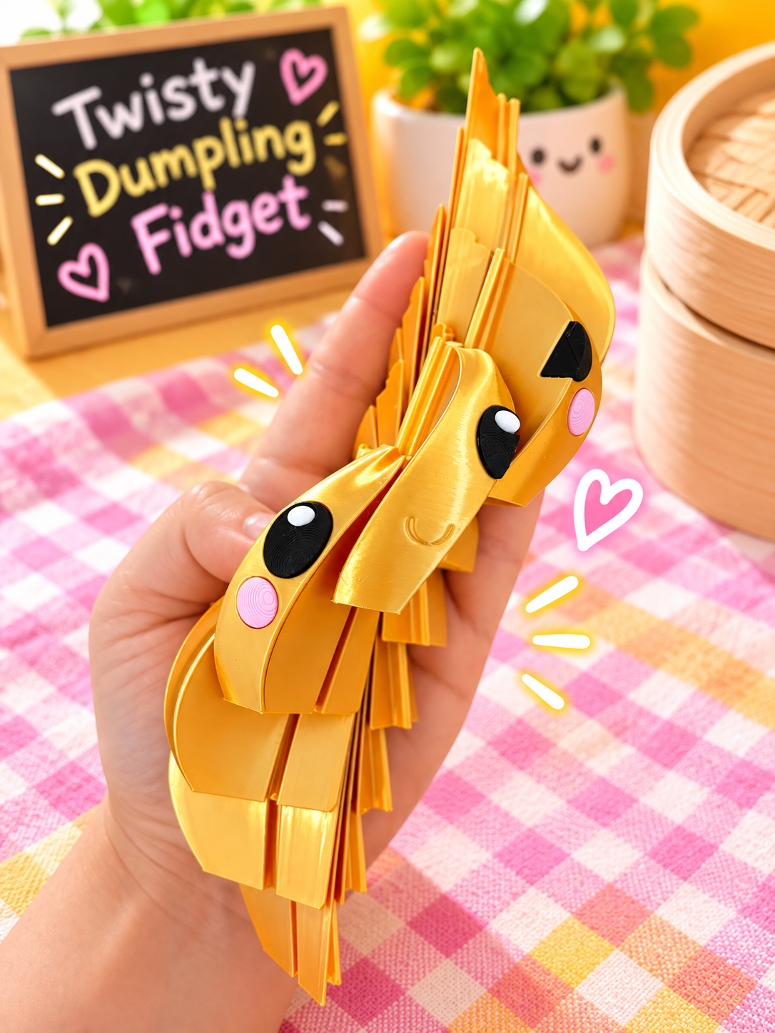 Gold dumpling twisty dumpling