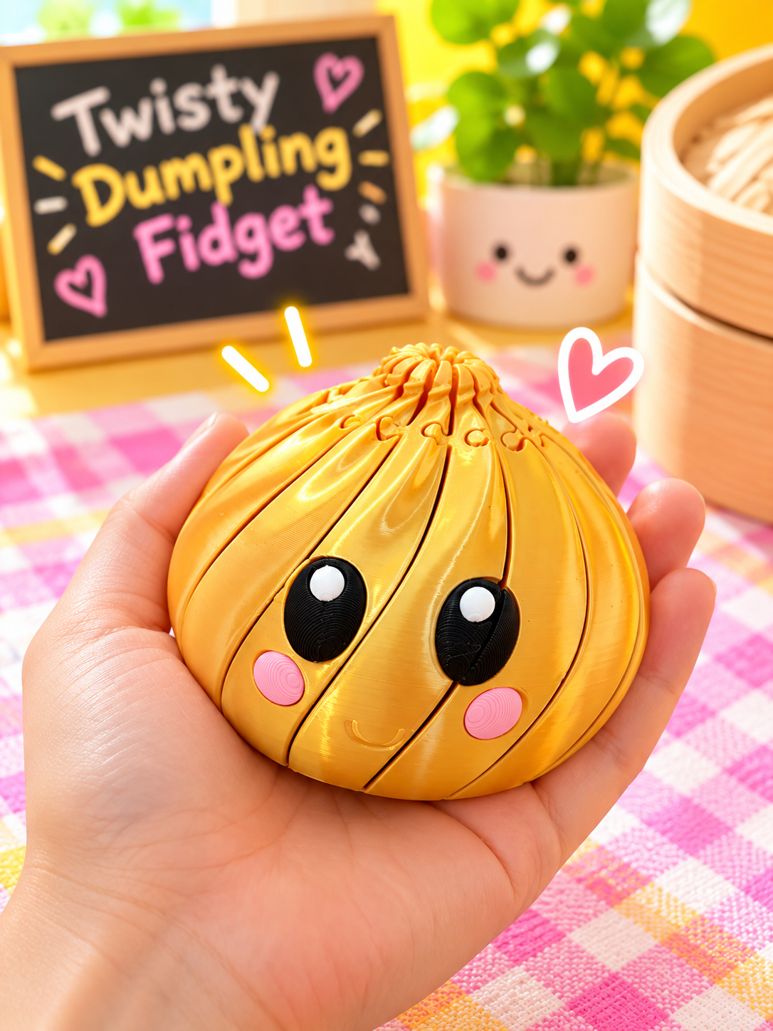 Gold dumpling twisty dumpling