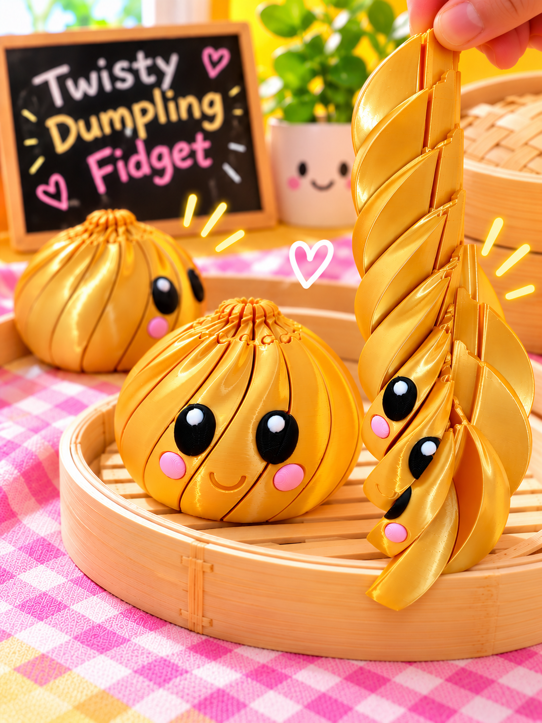 Gold dumpling twisty dumpling